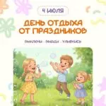 4 июля — День отдыха от праздников!‍️ А вы знали, что сегодня существует такой день?